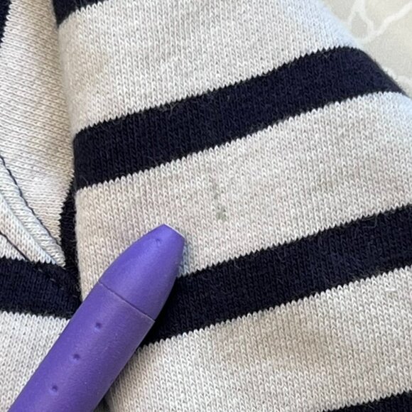 RALPH LAUREN Sweater Dress Girls Striped Nautical Polo Bear Fleece Lined Toddler - Picture 7 of 12